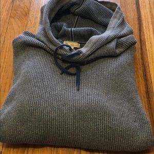 Men’s knit long sleeve hoodie sweater Gap size L